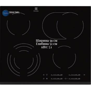 Варильна поверхня електрична ELECTROLUX EHF6547FXK