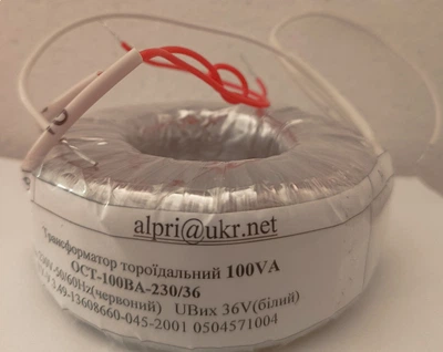 Трансформатор тороїдальний ОСТ 100ВА 230/36