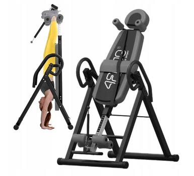 Реабилитационная инверсионная скамья 4FIZJO INVERSION TABLE GRAY до 150 кг гравитационный тренажер для спины