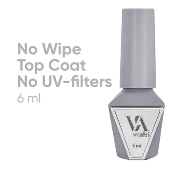 Топ для гель-лака без липкого слоя без УФ-фильтров Valeri Top Non Wipe No UV Filter 6 мл