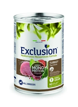 Влажный корм Exclusion Adult Turkey для собак с индейкой 400 г х 6 шт