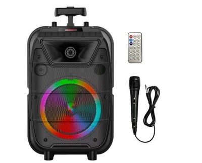 Акустическая переносная колонка ZQS8121 100Вт 8" 268*203*410 мм 1MIC+MP3+USB+FM+BT