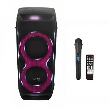 Портативна акустична Bluetooth-колонка з RGB-підсвічуванням і мікрофоном ZPX-7792 2х10" 100Вт 41х43х97 см