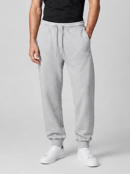 Спортивные штаны утепленные мужские Tommy Hilfiger Essential Sweatpants Slim Fleece TH17001.2L L Светло-серые (444580700512)