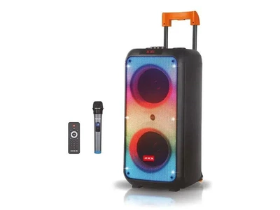 Акустична переносна колонка ZXX-1095 200Вт 2x8" 59х27х26 см TWS/FM/USB/TF/BT/REC/LED/1MIC/ДК