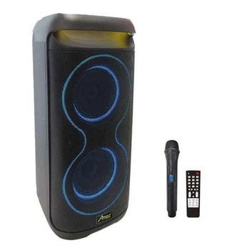 Портативна акустична Bluetooth-колонка з RGB-підсвічуванням і мікрофоном ZPX-7791 2х8" 80Вт 39х37х76 см