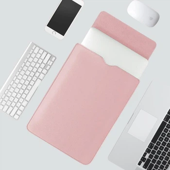 Чехол-папка для MacBook из эко-кожи раскладной 15-16" Темно-Розовый (F27362249)