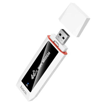 4G портативний роутер HOCO HI43 Mobile portable WiFi (WiFi6) (Europe Asia and Africa) 2.4G, USB, white