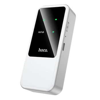 4G портативний роутер HOCO HI42 Mobile portable WiFi (Europe Asia and Africa) | 2.4g/WIFI6, 8h, 802.11ax/b/g/n, 4000mAh, white