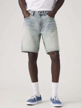 Шорты джинсовые короткие мужские Levi`s 468 Loose A8461-0039 36 Light Indigo (5401187837949)