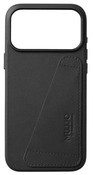 Панель Mujjo Wallet Leather Case MagSafe для Apple iPhone 17 Pro Max Black (MUJJO-CL-064-BK)