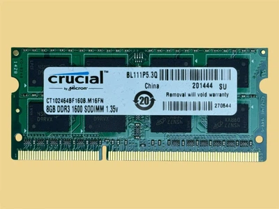 Оперативна пам'ять Crucial 8GB DDR3L-1600 SO-DIMM (CT102464BF160B.M16FN). Б/В