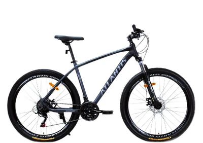 Велосипед Спортивный 27.5 дюймов Corso Atlantis AL-616 оборудование Shimano алюминиевая рама 17 дюймов 21 скорость. Black and Grey (194007)