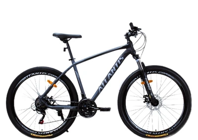 Велосипед Спортивний 27.5 дюймів Corso Atlantis AL-388 обладнання Shimano алюмінієва рама 17 дюймів 21 швидкість. Black and Grey (194009)