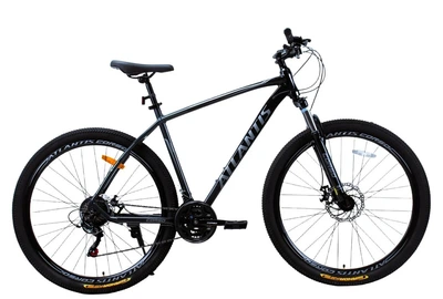 Велосипед Спортивный 29 дюймов Corso Atlantis LS-936 оборудование Shimano алюминиевая рама 22 дюйма 21 скорость. Black and Grey (194039)