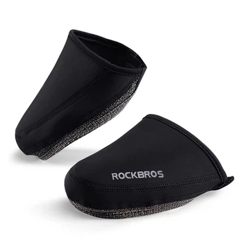 Бахилы Rockbros LF1030 ветрозащитные утепленные 36-42 см черные (5907769386657)