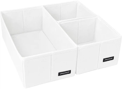 Набор органайзеров ORGANIZE Mini для детского комода 3 шт Белый (WH-MINI-komod)