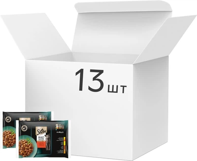 Упаковка влажного корма Sheba мясное ассорти в соусе 13 х (4 х 85 г) (4770608257392)