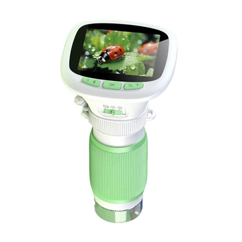 Детский цифровой микроскоп 1000x с экраном 2.0", USB Зеленый