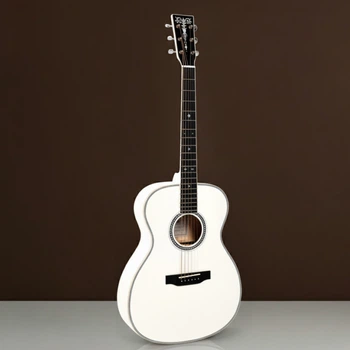 Акустическая гитара Sigma Special Edition 000A White Pearl (Fishman Sonitone) с мягким кейсом