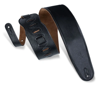 Гитарный ремень Levy's M4GF-BLK Classics Series Padded Garment Leather Bass Strap (Black)