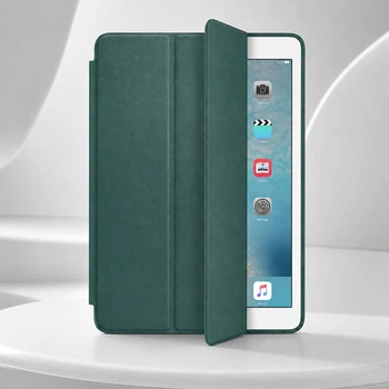 Чехол Smart Case для iPad 7/8/9 10.2" 2019/2020/2021 Pine Green, чехол-книжка с микрофиброй и Sleep/Wake, темно-зеленый