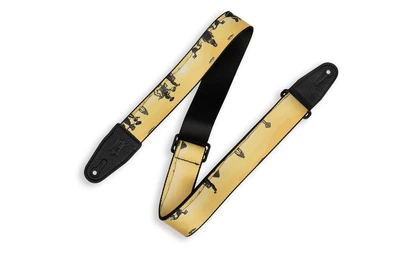 Гитарный ремень Levy's MP2CAL-002 2_ Poly Calaca Guitar Strap – Mariachi