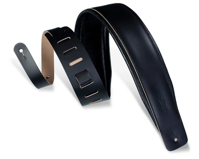 Гитарный ремень Levy's DM1PD-BLK Heirloom Series Guitar Strap (Black)
