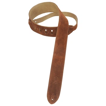 Гитарный ремень Levy's MS12-BRN Classics Series Suede Guitar Strap (Brown)