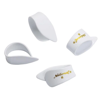 Набор медиаторов D'Addario National Finger Picks - White Celluloid Large 4 Pack