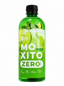 Сироп для безалкогольного коктейля MOXITO Zero, 0 калорий, без сахара, 33 порции