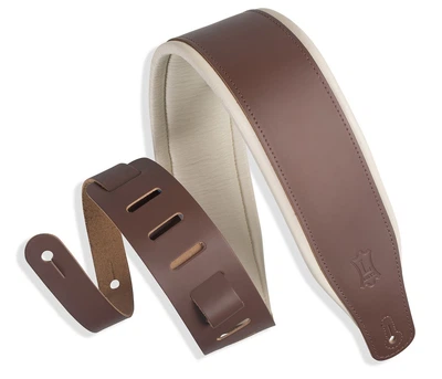 Гитарный ремень Levy's M26PD-BRN_CRM Classics Series Padded Two-tone Guitar Strap (Brown, Cream)