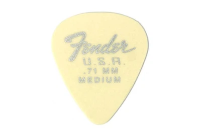 Набір медіаторів FENDER Dura-tone Delrin Picks 0.71 MM, 351 Shape - 12 Pack Olympic White
