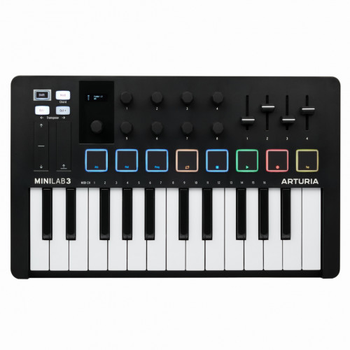 MIDI клавиатура Arturia MiniLab 3 Black Edition + Arturia Analog Lab V