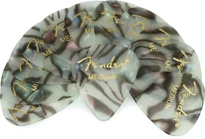 Набір медіаторів Fender 351 Premium Celluloid Abalone Medium