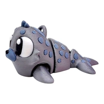 3D Брелоки "CUTE SEAL / милый ТЮЛЬ", Keychain, 3D печать Пластик Серый (298119)