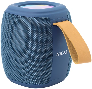 Портативна колонка Akai ABTS-V5 3W RGB Blue (4905192533977)