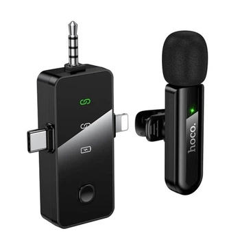 Микрофон HOCO L20B Fair wireless microphone Черный