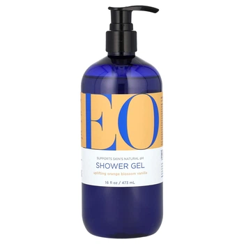 EO Products, Гель для душа, цветы апельсина и ваниль, 16 жидких унций (473 мл)