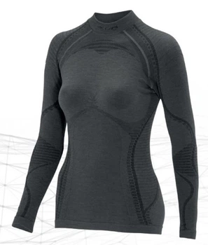 Термофутболка Accapi Ergowool жіноча Iron/Black XS/S чорна