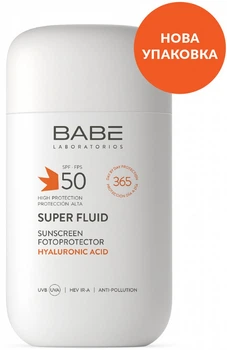 Сонцезахисний суперфлюїд Babe Laboratorios SPF 50 для всіх типів шкіри 50 мл (8437014389449)