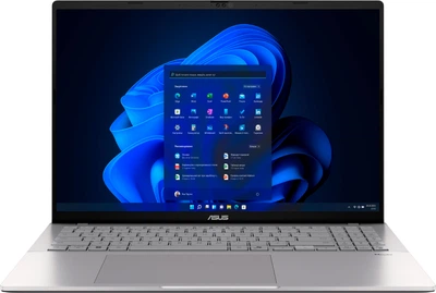 Ноутбук ASUS VivoBook S16 M3607GA-SH087X (90NB17M2-M00510) Cool Silver / 16" OLED WUXGA / AMD Ryzen AI 9 465 / RAM 32 ГБ / SSD 1 ТБ / Windows 11 Pro / Подсветка клавиатуры / Зарядка по USB