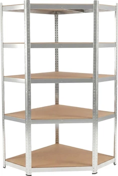 Regał narożny metalowy Profix 62040 z półkami 180 x 90 x 90 x 40 cm (5903755620408)