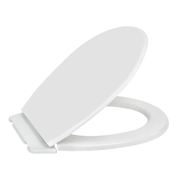 Сиденье крышка для унитаза SoloPlast с пластиковым креплением и планкой, 362х414 мм СП11