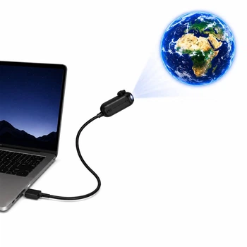 Космический мини проектор Galaxy Projector Lamp USB с 10 сменными слайдами галактик и планет