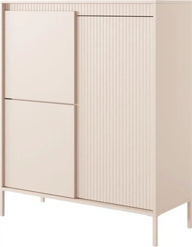 Комод високий Perfect Home Senso 3D 123.4x103.5x39.5 см, 3-дверний Бежевий (000012376636)