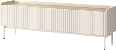 Тумба под ТВ Perfect Home Level 2D/153 153x38x50.2 см, 2-дверная Бежевый/дуб сканди (000012376695)