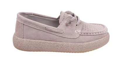 Жіночі мокасини Lola Andy 55000-4 сіра замша 36
