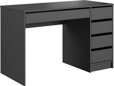 Стол туалетный письменный Perfect Home Ada 5S/120 120x55x75 см, 5 ящиков Антрацит (000012376980)