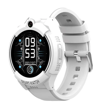 Дитячий розумний смарт годинник-телефон Lemfo M56 з GPS, 4G сім картою, прослуховуванням та кнопкою SOS До 5-7 днів роботи Білий